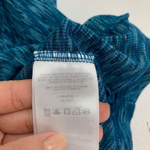 Columbia Sweater Womens L Large Oasis Blue Knit Outerspaced Quarter Zip Pullover - Picture 10 of 13